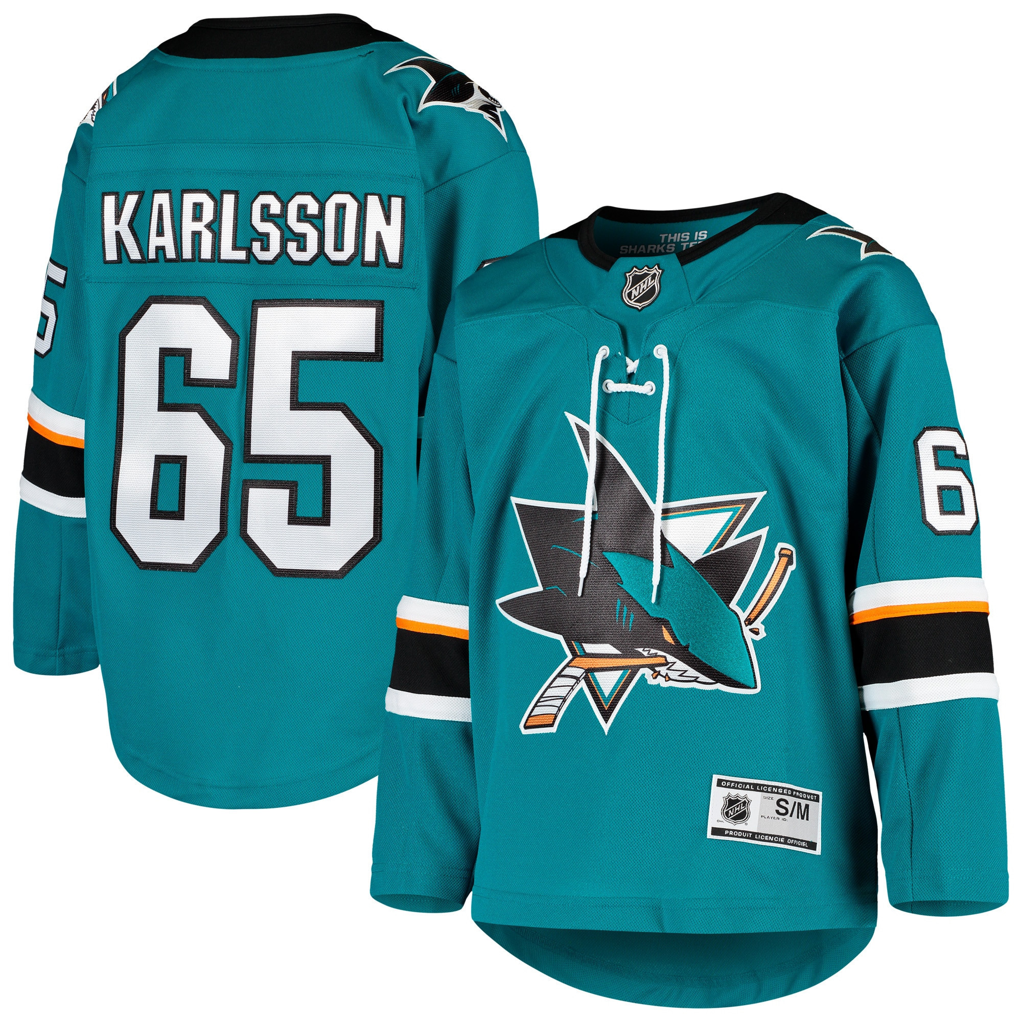 Erik Karlsson San Jose Sharks Home Premier Player Jersey - Teal Nhl