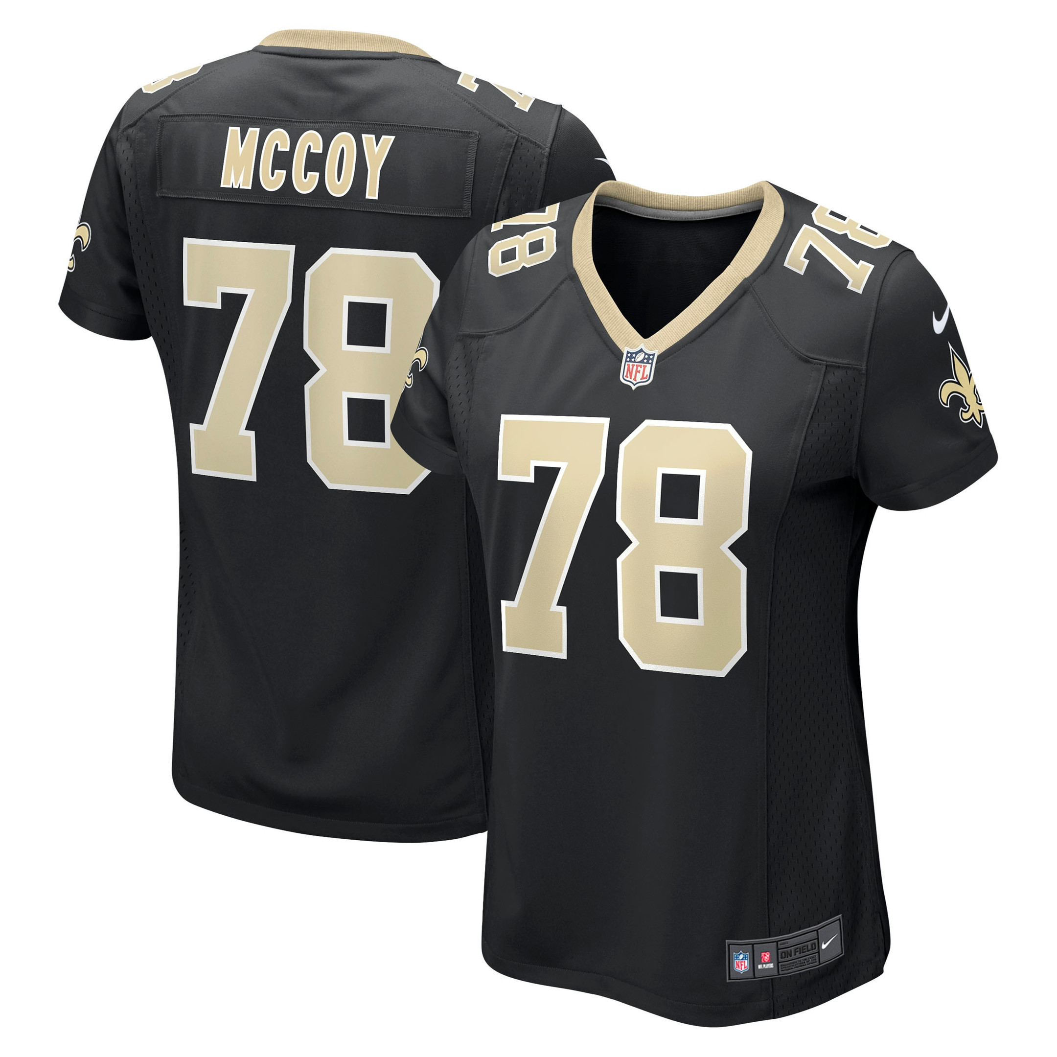 Erik Mccoy New Orleans Saints Womens Game Jersey - Black Nfl