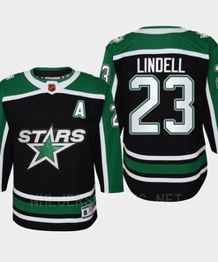 Esa Lindell 23 Dallas Stars 2022 Special Edition 2.0 Retro Youth Jersey Black