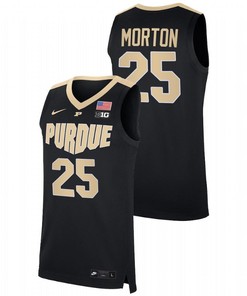 Ethan Morton 25 Purdue Boilermakers 2023 College Basketball Men Jersey - Black