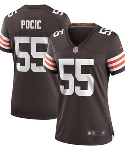 Ethan Pocic Cleveland Browns Womens Game Jersey - Brown Nfl