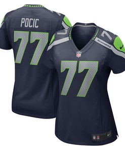Ethan Pocic Seattle Seahawks Womens Game Jersey - College Navy Nfl