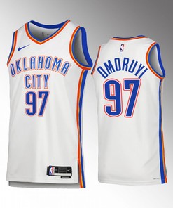 Eugene Omoruyi 97 Oklahoma City Thunder White Jersey 2022-23 Association Edition Swingman