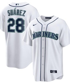 Eugenio Suárez 28 Seattle Mariners Home Men Jersey - White
