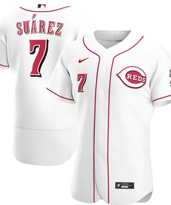 Eugenio Suarez Cincinnati Reds Home Authentic Player Jersey - White Mlb