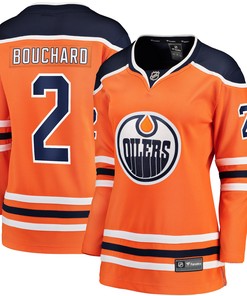 Evan Bouchard Edmonton Oilers Fanatics Branded Womens Home Breakaway Jersey - Orange Nhl
