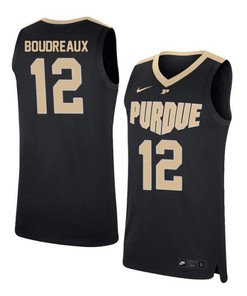 Evan Boudreaux 12 Purdue Boilermakers Elite Basketball Men Jersey - Black