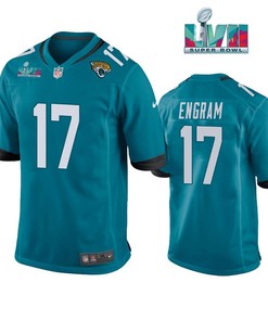 Evan Engram 17 Jacksonville Jaguars Super Bowl LVII Super Bowl LVII Game Teal Jersey