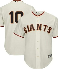 Evan Longoria San Francisco Giants Official Team Cool Base Player Jersey - Cream Color