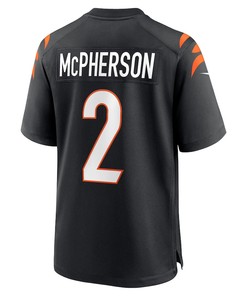 Evan McPherson 2 Cincinnati Bengals Game Jersey - Black