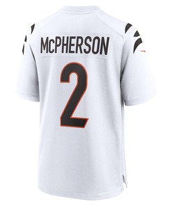 Evan McPherson 2 Cincinnati Bengals Game Player Jersey - White