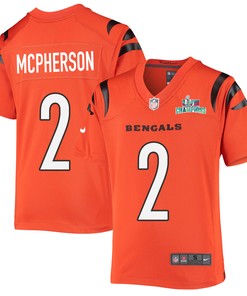 Evan McPherson 2 Cincinnati Bengals Super Bowl LVII Champions Youth Alternate Game Jersey - Black