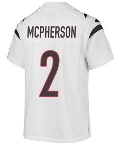 Evan McPherson 2 Cincinnati Bengals Super Bowl LVII Champions Youth Game Jersey - White