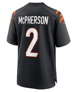 Evan McPherson 2 Cincinnati Bengals Team Game Jersey - Black