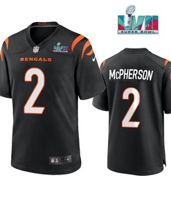 Evan Mcpherson 2 Cincinnati Bengals Super Bowl LVII Men Game Jersey