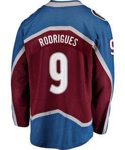 Evan Rodrigues 9 Colorado Avalanche Stanley Cup 2023 Playoffs Patch Home Breakaway Men Jersey - Burgundy
