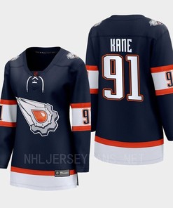 Evander Kane 91 Edmonton Oilers 2022 Special Edition 2.0 Women Breakaway Player Retro Jersey Navy