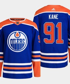 Evander Kane 91 Edmonton Oilers Blue Jersey 2022-23 Primegreen Home