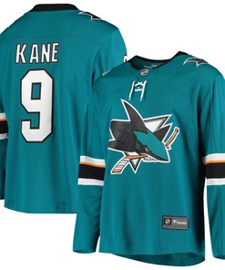 Evander Kane San Jose Sharks Fanatics Branded Breakaway Home Player Jersey - Teal Nhl