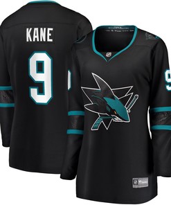 Evander Kane San Jose Sharks Fanatics Branded Womens Alternate Premier Breakaway Jersey Black Nhl