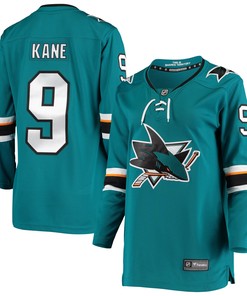 Evander Kane San Jose Sharks Fanatics Branded Womens Breakaway Home Player Jersey - Teal Nhl