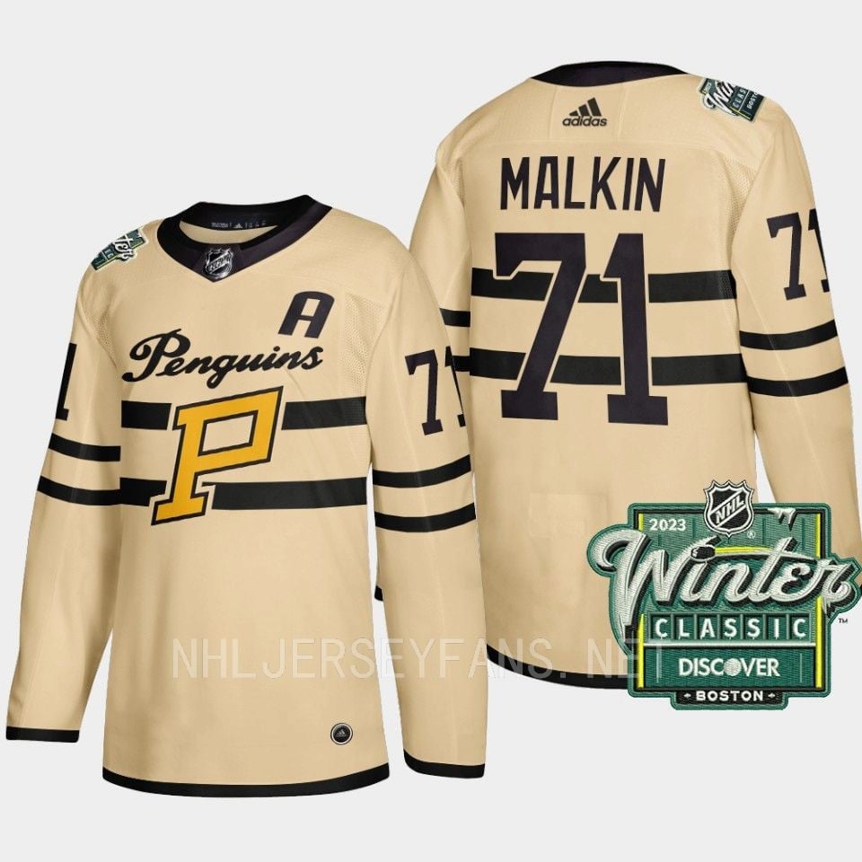 Evgeni Malkin 71 Pittsburgh Penguins 2023 Winter Classic Cream Jersey