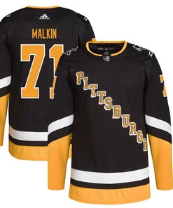 Evgeni Malkin Pittsburgh Penguins Adidas 2021/22 Alternate Primegreen Authentic Pro Player Jersey - Black Nhl