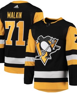 Evgeni Malkin Pittsburgh Penguins Adidas Home Primegreen Authentic Pro Player Jersey - Black Nhl