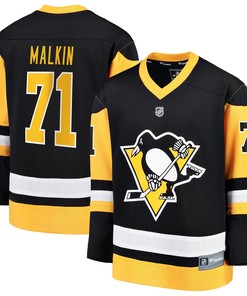 Evgeni Malkin Pittsburgh Penguins Fanatics Branded Replica Player Jersey - Black Nhl