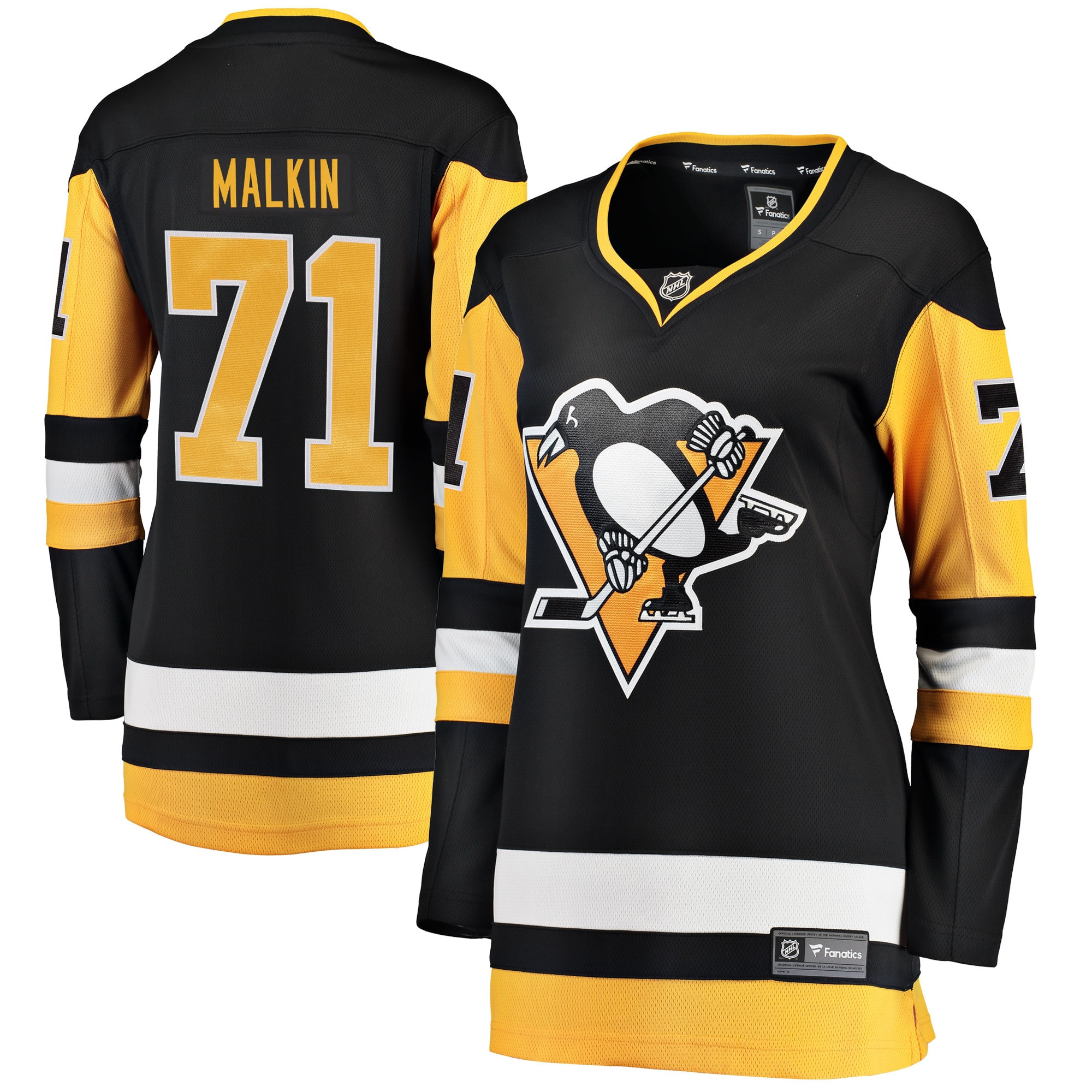 Evgeni Malkin Pittsburgh Penguins Fanatics Branded Womens Home Breakaway Player Jersey - Black Nhl