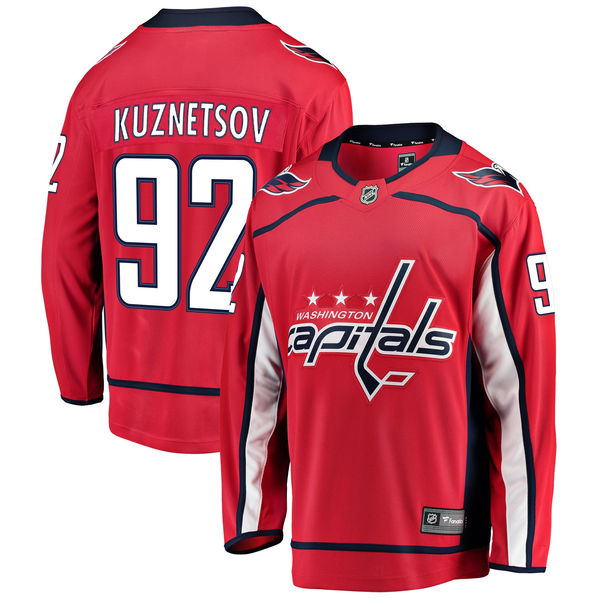Evgeny Kuznetsov Washington Capitals Fanatics Branded Breakaway Player Jersey - Red Nhl