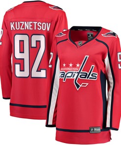 Evgeny Kuznetsov Washington Capitals Fanatics Branded Womens Breakaway Player Jersey - Red Nhl