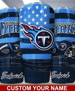 Exclusive Tennessee Titans Custom Name Tumbler - Limited Stock