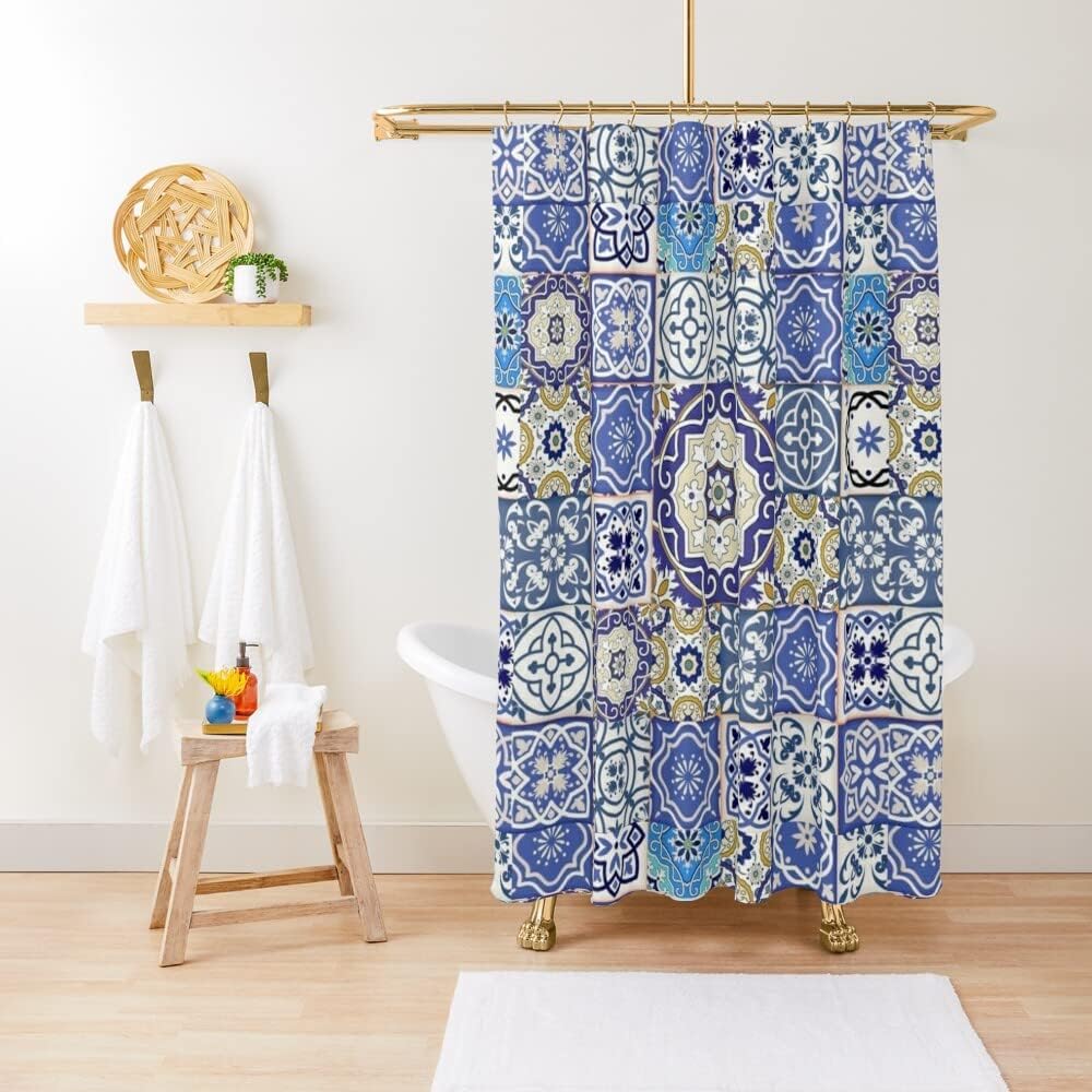 Moroccan Tile Shower Curtain