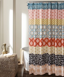 Extra Long Mildew Resistant Waterproof Bathroom Shower Curtain 