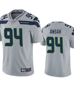 Ezekiel Ansah Seattle Seahawks Gray Vapor Limited Jersey