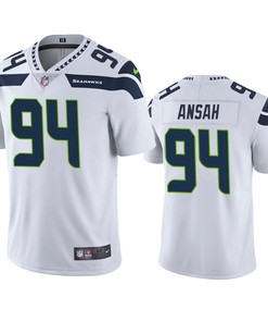 Ezekiel Ansah Seattle Seahawks White Vapor Limited Jersey
