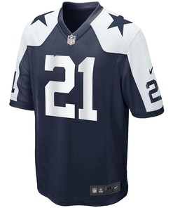 Ezekiel Elliott 21 Dallas Cowboys Alternate Game Jersey - Navy