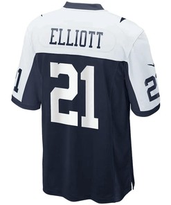 Ezekiel Elliott 21 Dallas Cowboys Alternate Game Jersey - Navy