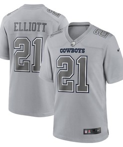 Ezekiel Elliott 21 Dallas Cowboys Atmosphere Fashion Game Jersey - Gray