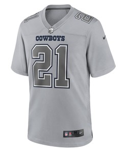 Ezekiel Elliott 21 Dallas Cowboys Atmosphere Fashion Game Jersey - Gray