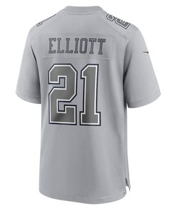 Ezekiel Elliott 21 Dallas Cowboys Atmosphere Fashion Game Jersey - Gray