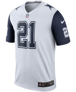 Ezekiel Elliott 21 Dallas Cowboys Color Rush Legend Player Jersey - White