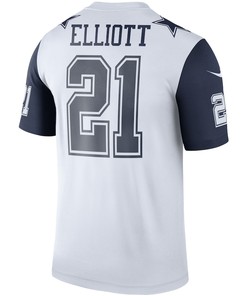 Ezekiel Elliott 21 Dallas Cowboys Color Rush Legend Player Jersey - White