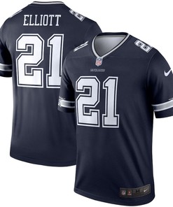 Ezekiel Elliott 21 Dallas Cowboys Legend Player Jersey - Navy