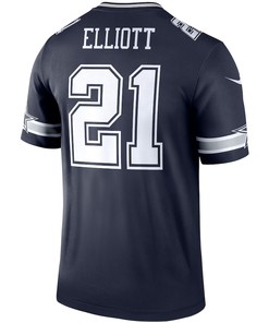 Ezekiel Elliott 21 Dallas Cowboys Legend Player Jersey - Navy