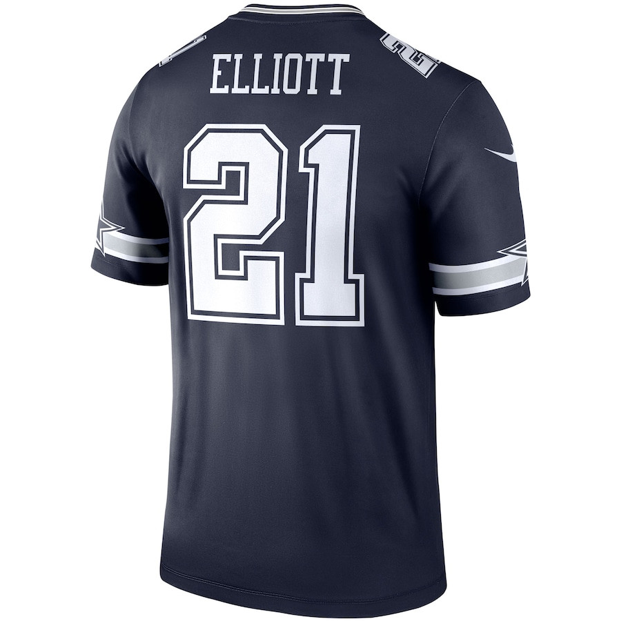 Ezekiel Elliott 21 Dallas Cowboys Legend Player Jersey - Navy
