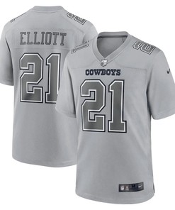 Ezekiel Elliott 21 Dallas Cowboys Men Atmosphere Fashion Game Jersey - Gray