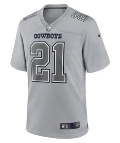 Ezekiel Elliott 21 Dallas Cowboys Men Atmosphere Fashion Game Jersey - Gray