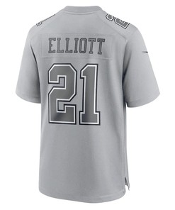 Ezekiel Elliott 21 Dallas Cowboys Men Atmosphere Fashion Game Jersey - Gray